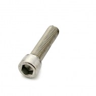 Schraube 1/4 Zoll UNC 19mm Gewinde, 25mm Länge Chromstahl A2