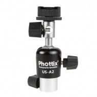 Pottix US-A2 Blitz- und Schirmhalter für Blitzgeräte im Foto-Studio