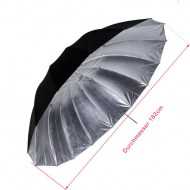 Phottix Para-Reflexions Foto Studio Schirm Schwarz/Silber- 182cm 