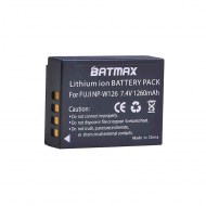 LI-Ion Akku NP-W126, W126s Batmax für Fujifilm X Kameras